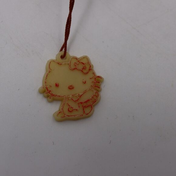 Vintage Sanrio Hello Kitty Hair Brush with Charm Rare 1976